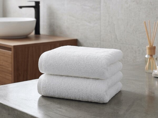 Prosop MONEA 50x100 cm alb, 100% bumbac