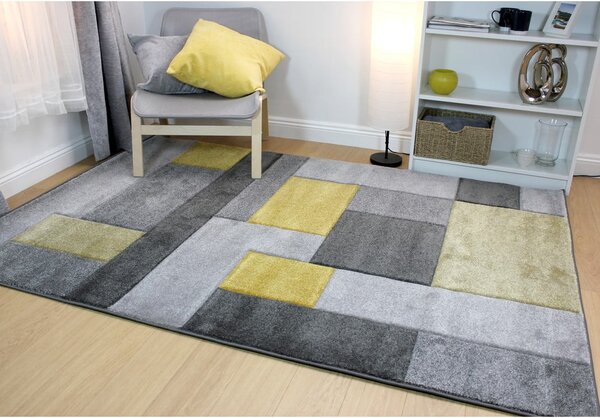 Covor Flair Rugs Cosmos, 120 x 170 cm, gri - galben