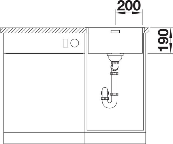 Blanco Andano 400-IF/A chiuveta din otel 50x44 cm 525244
