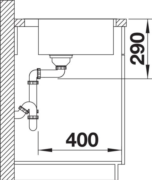 Blanco Andano 400-IF/A chiuveta din otel 50x44 cm 525244