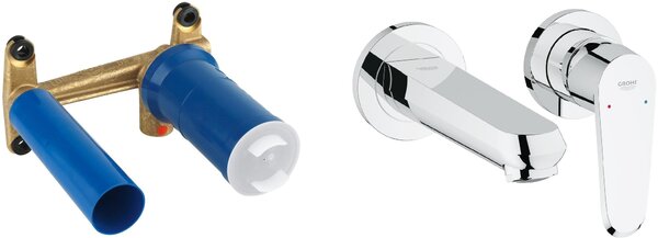 Set baterie lavoar Grohe Eurodisc Cosmopolitan 19573002, element ascuns al bateriei Grohe Eurostyle 23571000