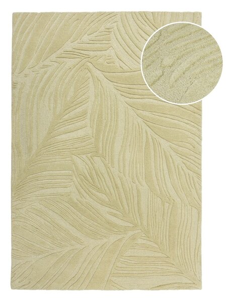 Covor verde din lână 200x290 cm Lino Leaf – Flair Rugs