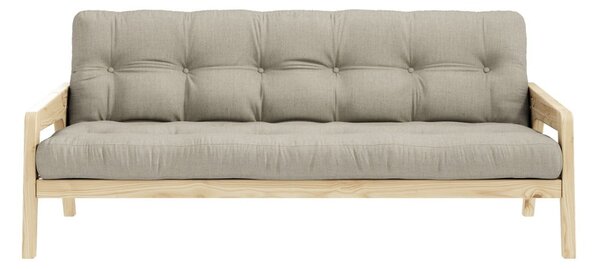 Canapea extensibilă bej 204 cm Grab - Karup Design