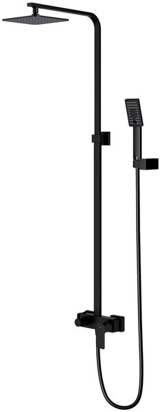 Omnires Baretti set de duș perete negru BA7844BL
