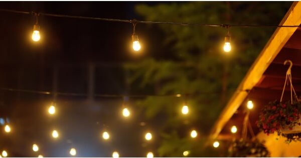 Șir LED solar exterior PARTY 10xE27/3,7V 10 m IP44 + DO