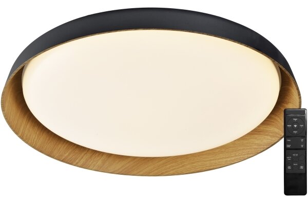 Plafonieră LED dimabilă Top Light SATELLITE LED/48W/230V 3000-6500K negru + telecomandă
