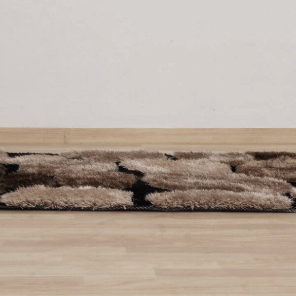 KONDELA Covor 120x180 cm, maro/bej/negru, PEBBLE TYP 2