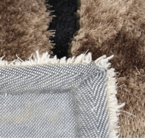 KONDELA Covor 120x180 cm, maro/bej/negru, PEBBLE TYP 2