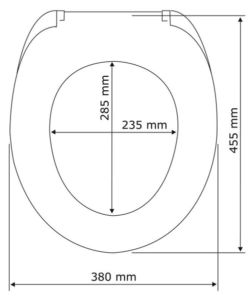 Capac WC cu închidere lentă Wenko Astera, 45 x 37,5 cm