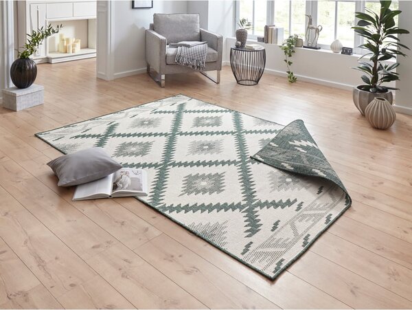 Covor adecvat pentru exterior NORTHRUGS Twin, 150 x 80 cm, verde-crem
