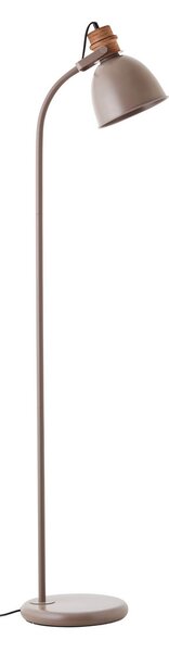 Brilliant Lampă de podea Erena, cu cap pivotant, culoare taupe, Camera de zi / sufragerie, Metal, Modern