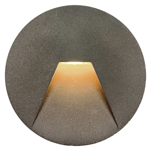 Viokef Aplică cu LED Space, gri, Ø 12 cm, Gri, Beton, Modern, Perete încastrat