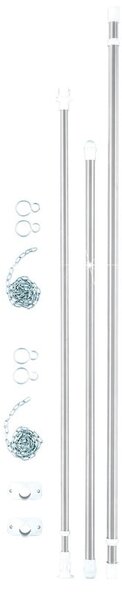Suport pentru haine argintiu telescopic din metal Garment – Wenko
