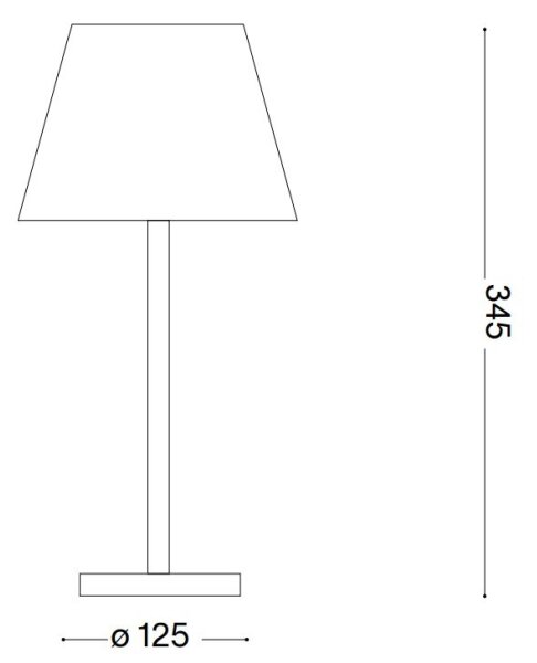 Ideal Lux - Lampă LED tactilă dimabilă LOLITA LED/2,8W/5V IP54 maro