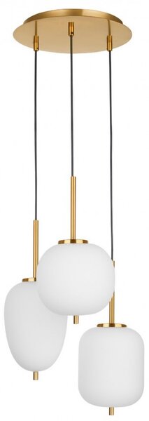 Lustra cu 3 pendule, design modern Lato
