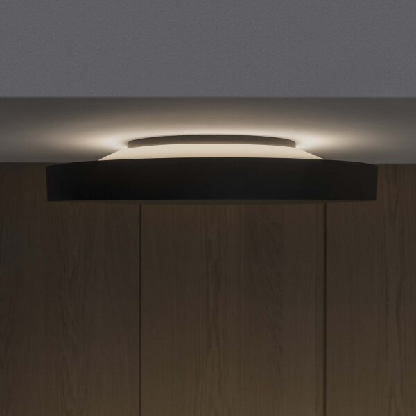 Plafonieră LED Ideal Lux FLY LED/26W/230V 2700K d. 45 cm CRI90 IP40 negru