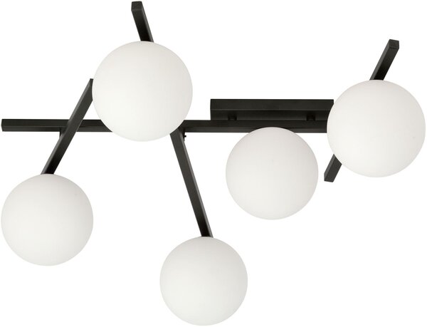 Emibig Smart lampă de tavan 5x10 W negru-opal 1103/5
