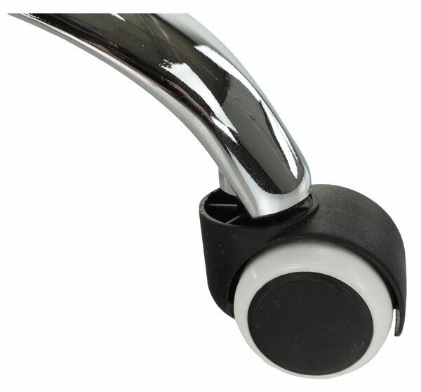 KONDELA Scaun de birou, plasă gri/ material negru / plastic alb, APOLO 2 NEW