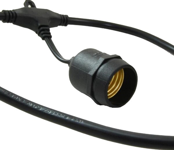 Ghirlanda luminoasa 10 m. cu 10 becuri A60 LED E27 interconectabila