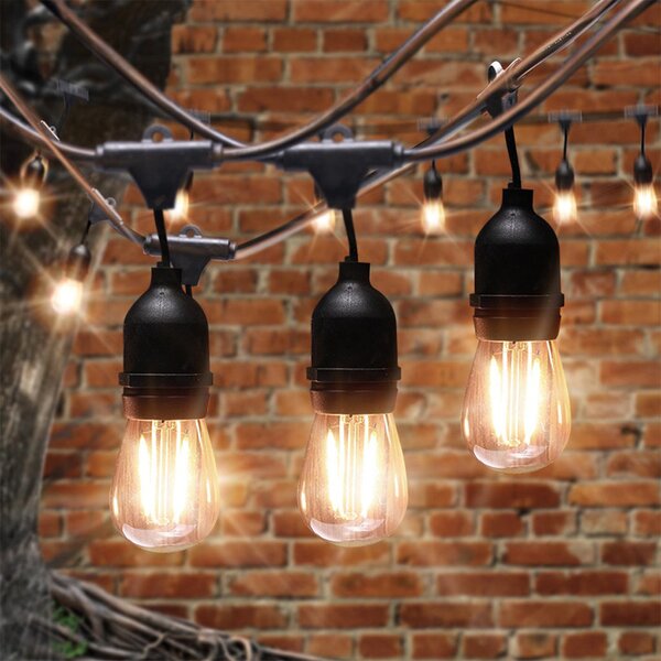 Ghirlanda luminoasa 15 m. cu 15 becuri S14 LED E27 interconectabila