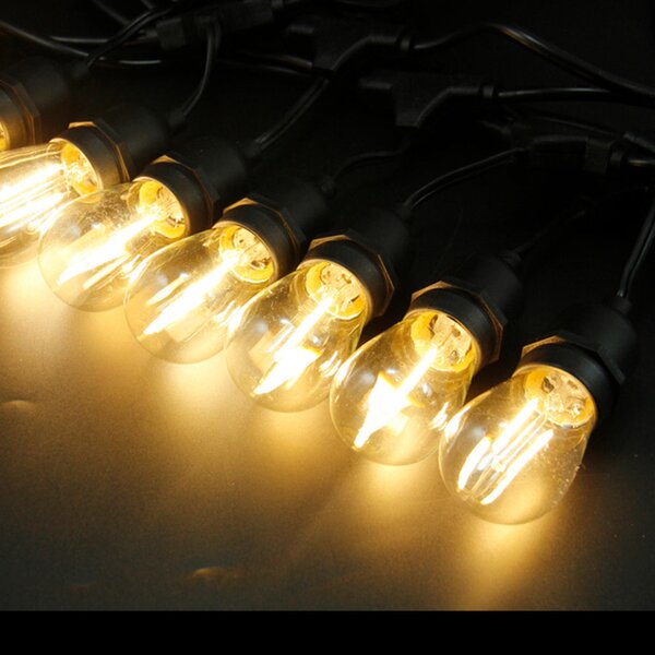 Bec S14 LED transparent din plastic Dimabil E27 2W