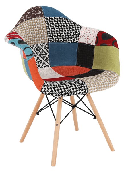 KONDELA Scaun, patchwork/fag, TOBO 4 NEW
