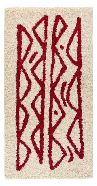 Covor Bonami Selection Morra, 80 x 150 cm, crem - roșu