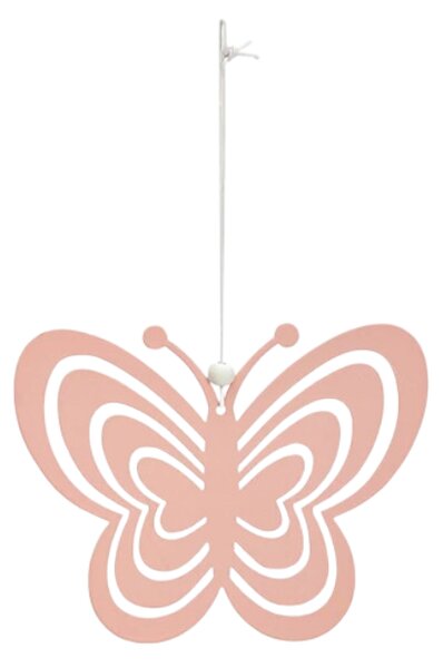 Fluture metalic de agatat PASTEL BUTTERFLY - mai multe culori Culoare: Roz