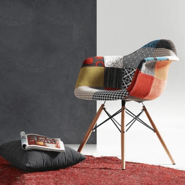 KONDELA Scaun, patchwork/fag, TOBO 4 NEW