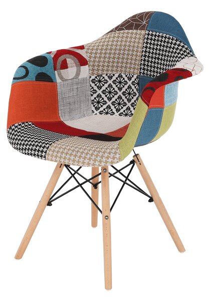 KONDELA Scaun, patchwork/fag, TOBO 4 NEW