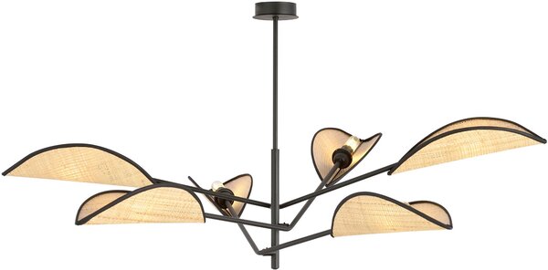 Emibig Vene lampă de tavan 6x10 W negru-bej 1160/6