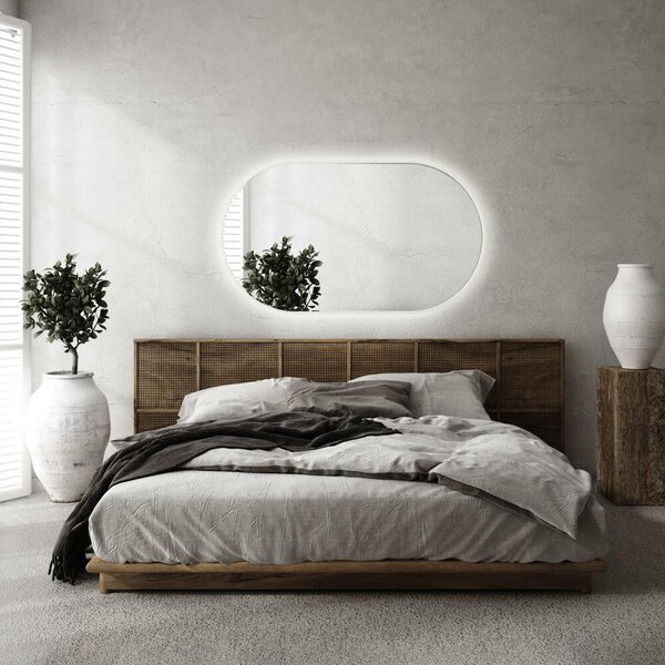 Oglindomat.ro Oglinda ovala cu led Oglinda ovala cu led 40x70 cm Alb rece (6500K) lnol-40x70-00000000