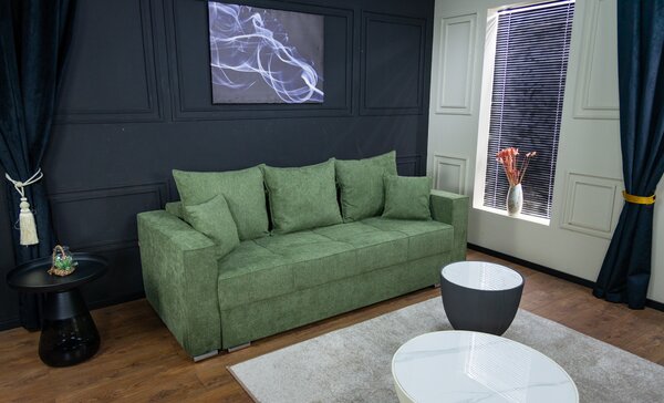 Canapea Extensibilă Claudia Memory Max, Verde Brad