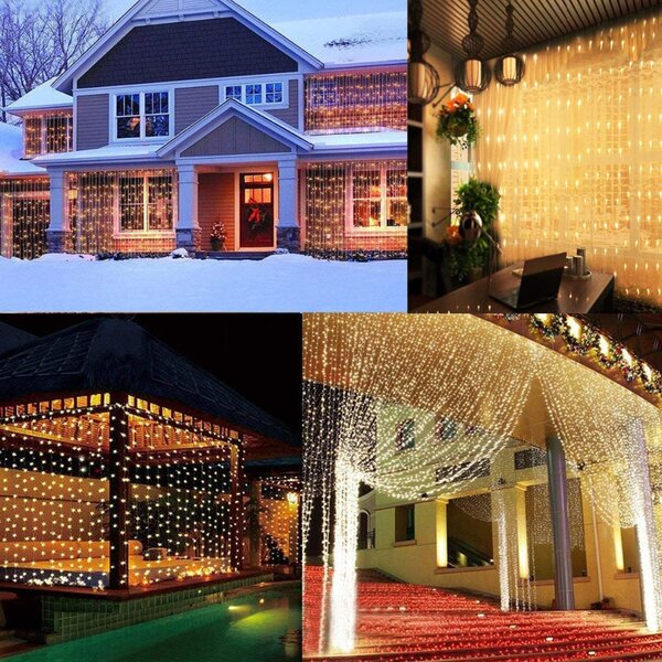 Perdea luminoasa 3M x 3M 306 leduri conectabila