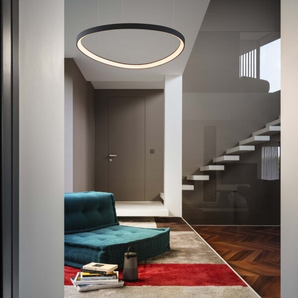 Ideal Lux - Lustru LED suspendat pe cablu GEMINI LED/47W/230V 2700K diam. 61 cm CRI 90 negru