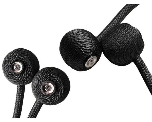 Set 2 cleme magnetice pentru draperii UMBRA, negru