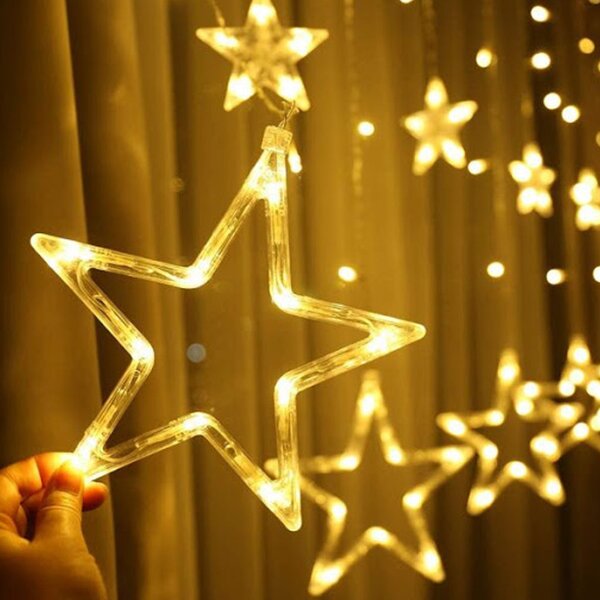 Ghirlanda Luminoasa Decorativa 3.5 m. cu 12 Stelute si 138 LED-uri