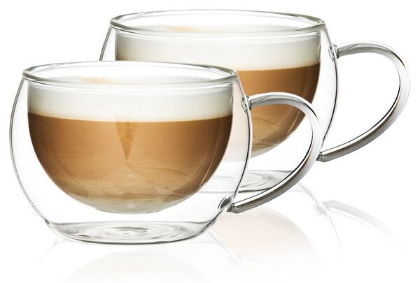 Pahare termo pentru cappuccino 4Home Hot&Cool Cool 270 ml, 2 buc