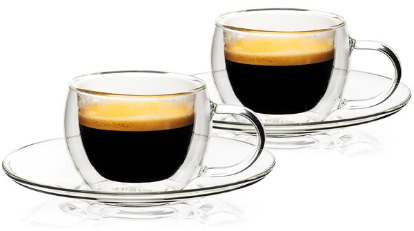 Pahare termo espresso 4Home Style Hot&Cool 80 ml, 2 buc