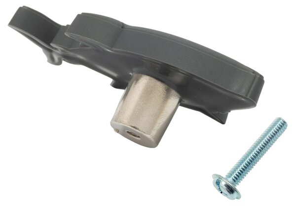 Buton mobilier copii Rechin gri, 70x31x24 mm