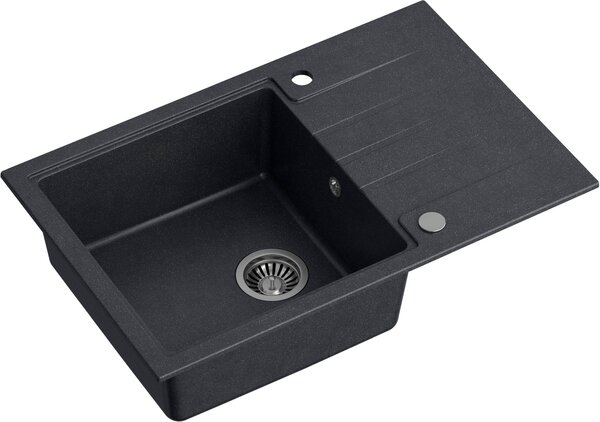 Quadron Peter chiuveta graniteq 78x50 cm negru HCQP7850CZK