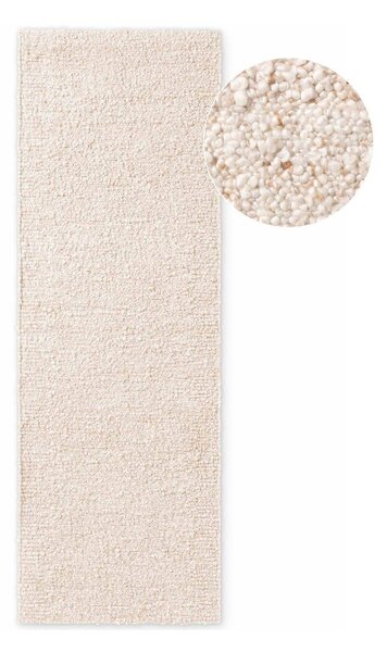 Covor tip traversă crem țesut manual din material bouclé 80x200 cm Notting Hill Portobello – Ted Baker