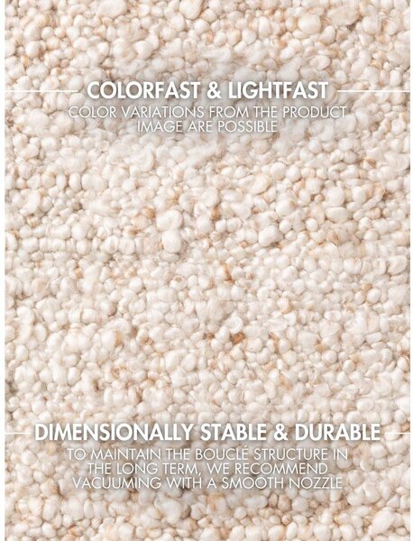 Covor tip traversă crem țesut manual din material bouclé 80x200 cm Notting Hill Portobello – Ted Baker