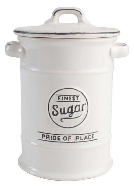 Recipient din ceramică pentru zahăr T&G Woodware Pride of Place, alb