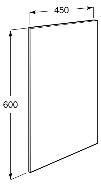 Roca Access Pro oglindă 60x45 cm dreptunghiular oţel A816965009