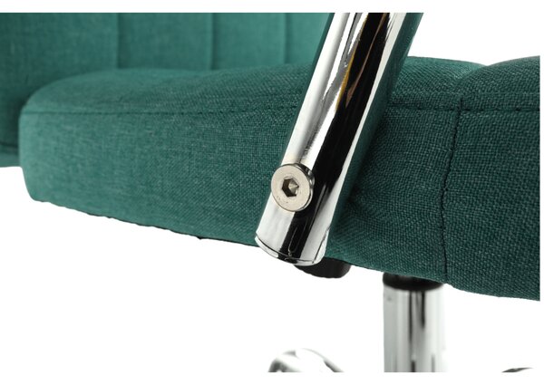 KONDELA Scaun de birou, verde azur, MORGEN
