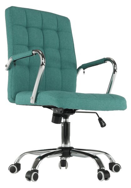 KONDELA Scaun de birou, verde azur, MORGEN