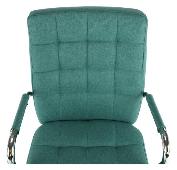 KONDELA Scaun de birou, verde azur, MORGEN