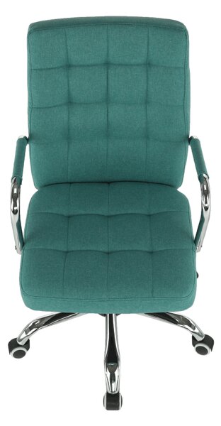 KONDELA Scaun de birou, verde azur, MORGEN