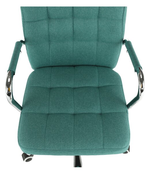 KONDELA Scaun de birou, verde azur, MORGEN
